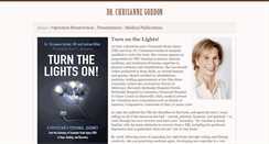 Desktop Screenshot of chrisannegordonmd.com