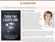 Tablet Screenshot of chrisannegordonmd.com